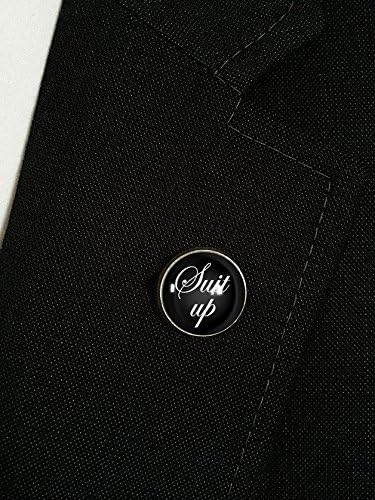 Suit Up lapel pin,Suit Lapel Pin,"Quit Up",Quote Lapel Pin,Black Lapel Pin,