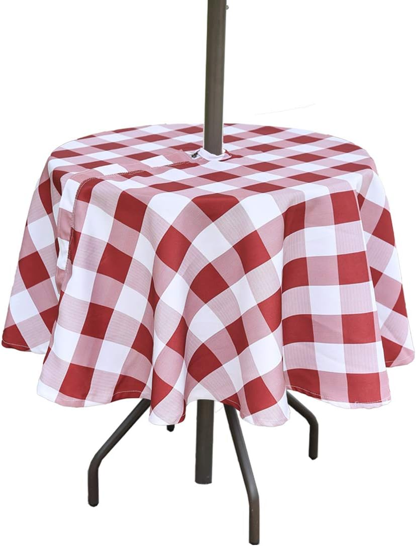 Best round table cloth with zipper