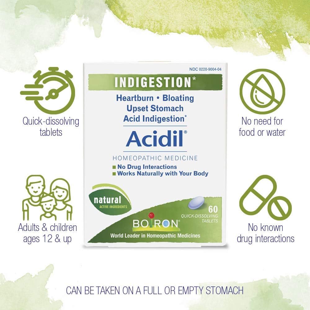 Amazon Com Boiron Acidil Indigestion Medicine For Heartburn And boiron acidil indigestion medicine for heartburn and acid reflux