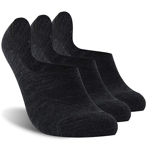 No Show Socks, ZEALWOOD Merino Wool Low Cut Moisture Wicking Anti