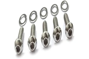 Derby Cover Guard Screw Kit for Harley for Dyna Primary Point Touring Road Street 1999-2017 Models 1/4"-20 Thread Button Head