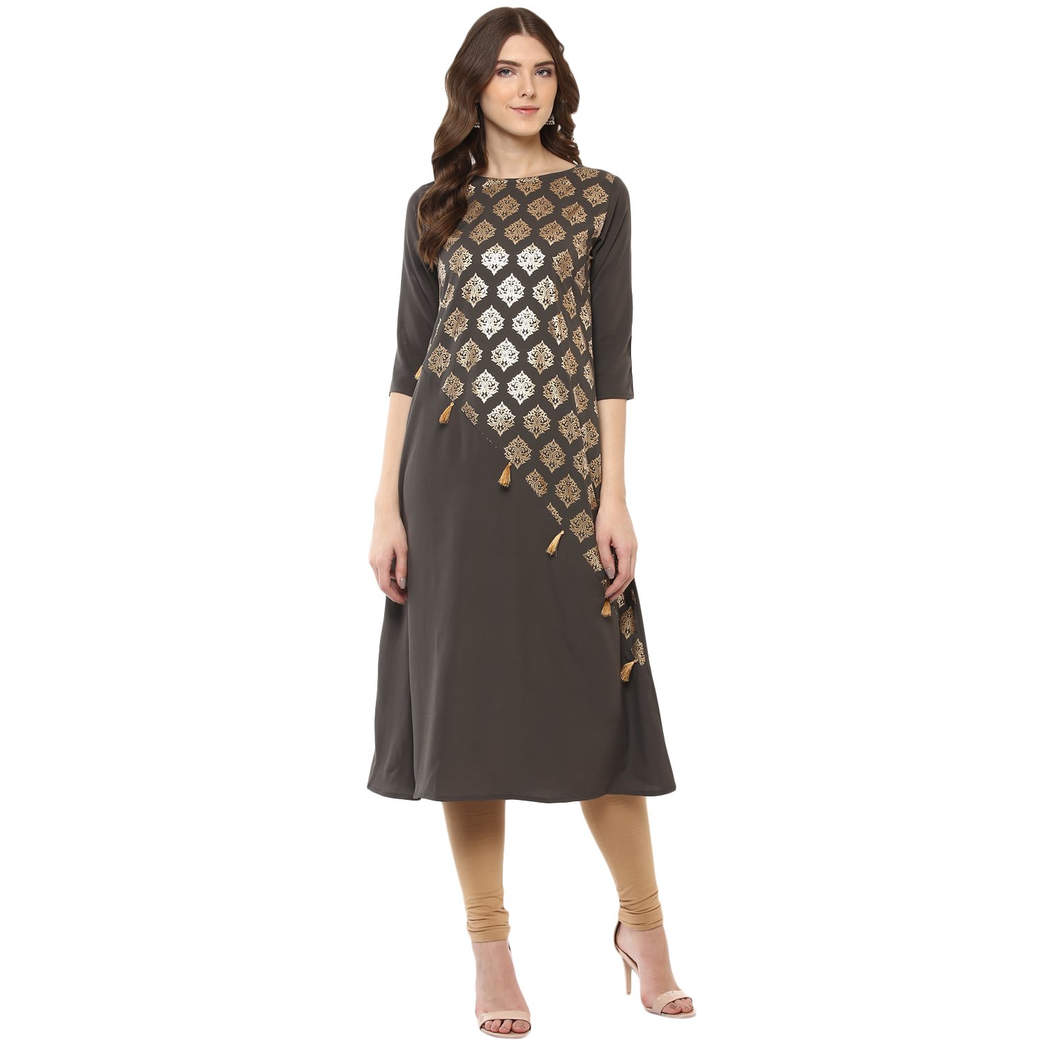 alc creation women's crepe a-line kurti