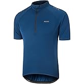 ARSUXEO 1/2 Zipper Cycling Jersey Men Short Sleeves Bike Shirts for Men Biking Bicycle Road Bike Jerseys