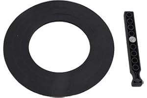 Yibuy Black 4" 5" 6" Bass Drum Adjustable Port Hole Rings for Bass Drum Percussion