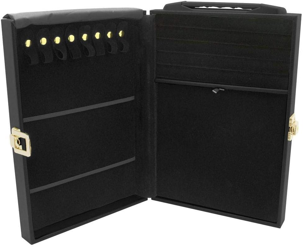 Gems on Display Medium Jewelry Attache Black Carrying Case