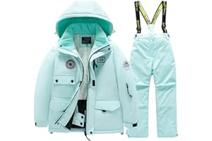 Tumaron Winter Kids Boys Ski Suit Pants Jackets Sets Girls Snowbibs Snowboarding Clothes