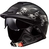 LS2 Helmets Rebellion Motorcycle Half Helmet