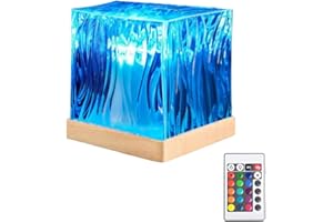 MUSTOWL Northern Lights Projector with Remote, 18-Color Aurora Night Light for Bedroom, Galaxy Projector for Teens, Christmas Gift for Boys & Girls (Wood Base)
