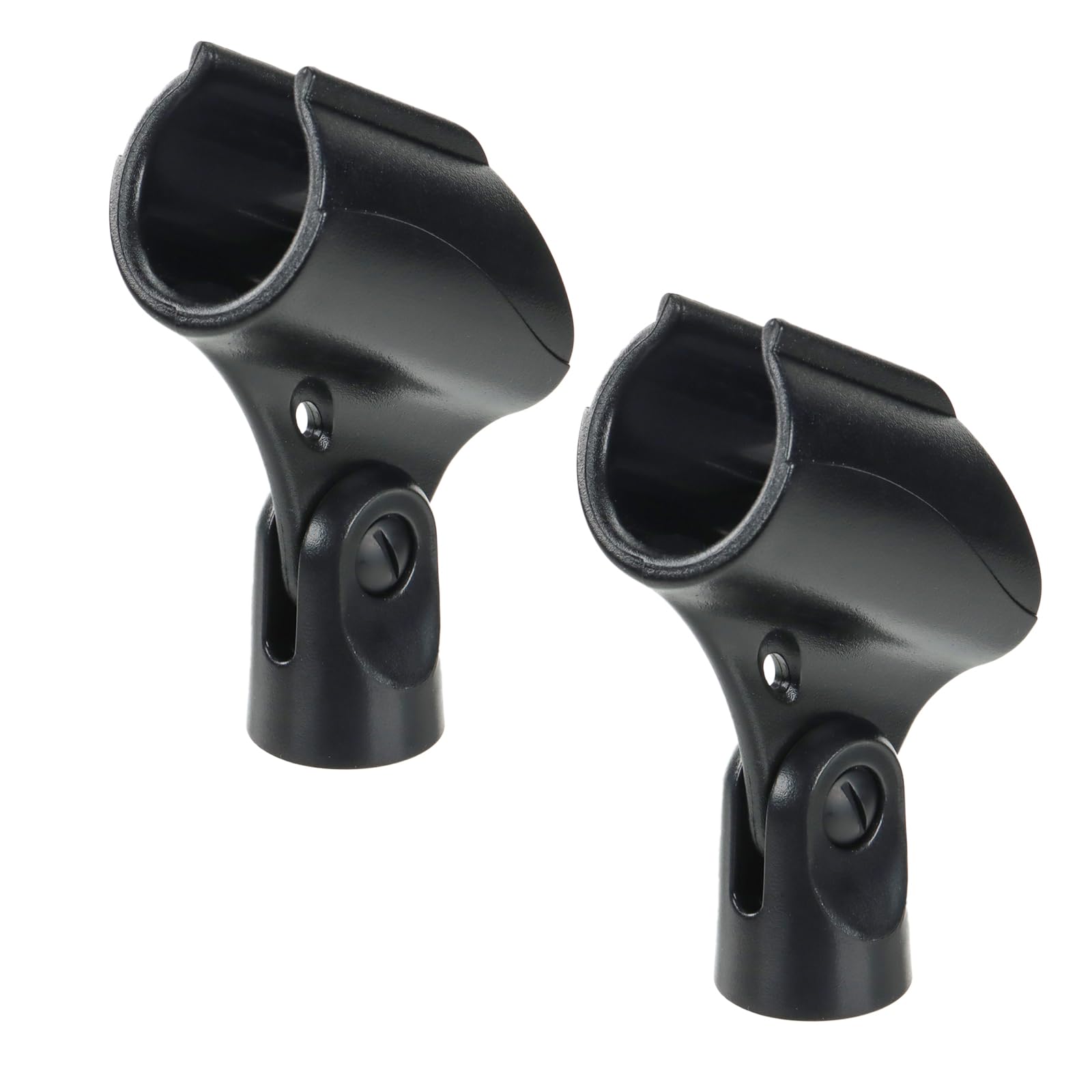 Bettli Microphone Clip for Microphone Stand,2 Pcs Adjustable Universal Microphone Holder Clamp with 5/8" to 3/8" Mic Screw Adapter for Mic Stand