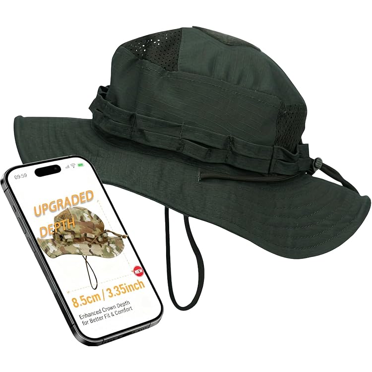 Amazon.com: Mil-Tec Unisex Cotton Ripstop Boonie Hat - Durable