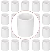 20 Pack 1" PVC Couplings Adapter Pipe Fittings, Furniture Build Grade SCH40 (Socket x Socket) 1 Inch PVC Slip Socket Connectors for DIY PVC Shelf Garden Support Structure, White