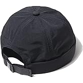 XYIYI Men Quick Dry Docker Cap Breathable Brimless Cap Rolled Cuff Retro Sailor Beanie Hat