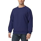 Pepypepy Men’s Crewneck Sweatshirt – Cotton Pullover, Solid Color Long Sleeve for Fall-Winter Comfort & Warmth