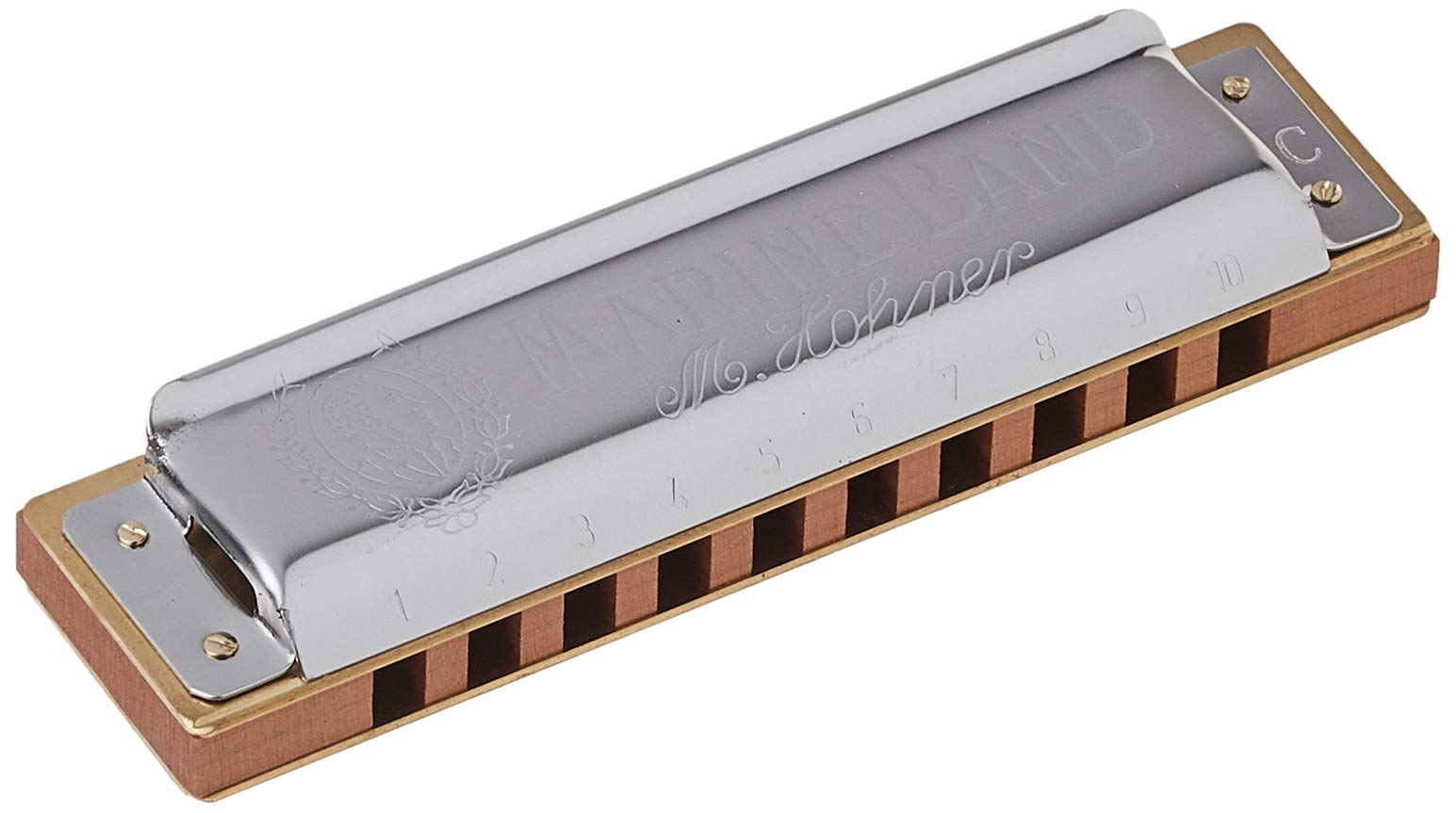 Hohner 1896BX-C Marine Band in C, Chrome, 10