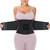 Kintarkee Waist Trainer for Women Lower Belly Fat Control - 3-Segment Triple Wrap Cincher for Postpartum Recovery, Sweat