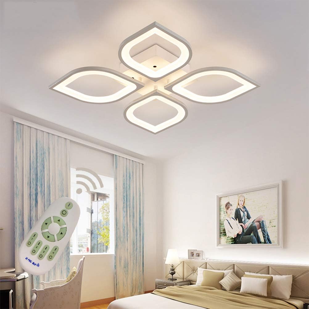 LED Flush Mount Ceiling Light, 19.68inch Fixture Dimmable