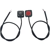 12V 24V Mini Momentary Push Button ON-Off Switch [2-Pack], Easy to Install Surface Mount Button Switch