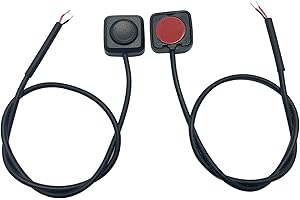 CARSANBO 12V 24V Momentary Switch Momentary Push Button ON-Off Switch [2-Pack], Surface Mount Button Switch Easy to Install (Momentary Switch - Mini)