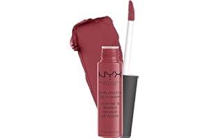 NYX PROFESSIONAL MAKEUP Soft Matte Lip Cream, High-Pigmented Liquid Lipstick - Budapest (Deep Mauve With Red Undertone), 8 mL