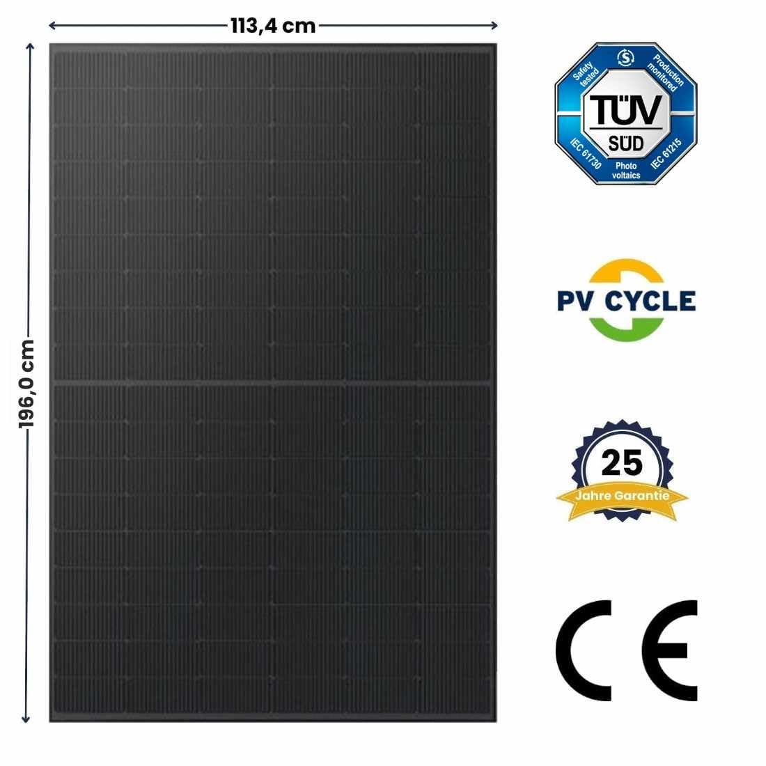 Kleines Kraftwerk 1000W Balkonkraftwerk XL Komplettset – 800W Wechselrichter mit WiFi & Bluetooth, 2×500W bifaziale Solarmodule, 5 m Kabel, Steckdose – Solaranlage Balkon ohne Halterung 5