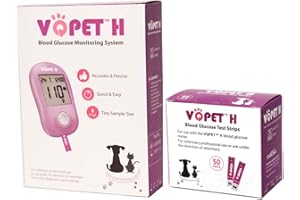 VQPET H VQ PET H Blood Glucose Monitoring System for Pet Use Starter KIT with 50 Test Strips