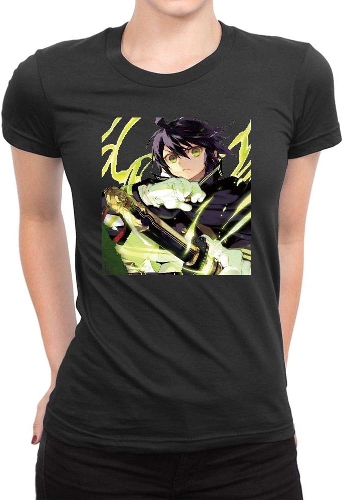 GOOD COME FROM Women's Owari No Seraph Yu Face Short Sleeve T Shirt