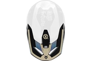 Fox Racing V1 Helmet Motocross Dirt Bike Visor, Black Hello Future, Large