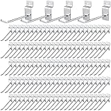 100 Pieces Slatwall Hooks Slatwall Accessories