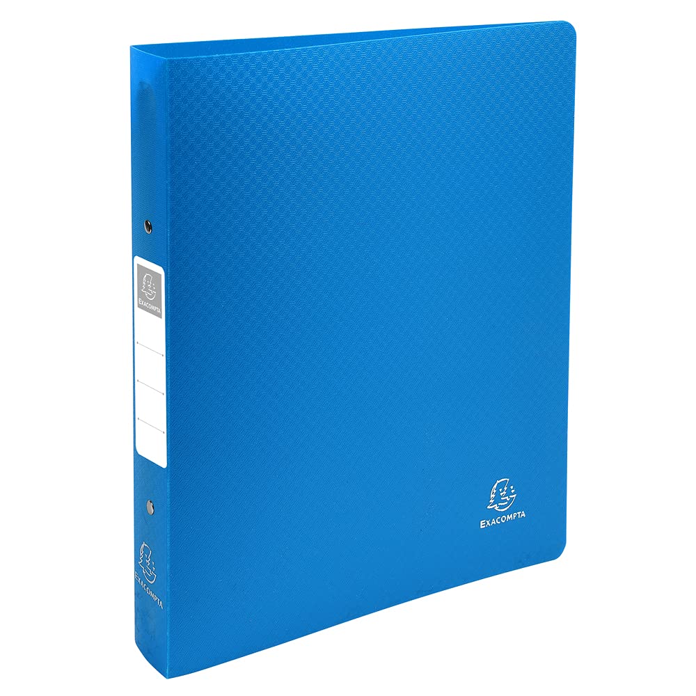 Exacompta - Ref. 54392E - 1 Rigid binder with OPAK label - 2 round rings, diameter 30 mm - Spine 40 mm - External dimensions: 32 x 26.8 cm - Format to be filed A4 Maxi - Colour: light blue