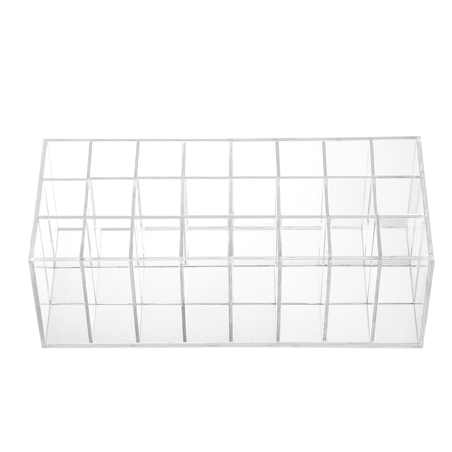 HBlife Lip Gloss Holder Organizer, 24 Spaces Clear Acrylic Makeup Lipgloss Display Case: Beauty