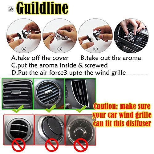 AUTO PDR Car Fragrance Diffuser Vent Clip Car Vents Fragrant Car Fragrance Vehicle Incense - Mounted Incense Stick Car Air Freshener Silver - Thumbnail 7