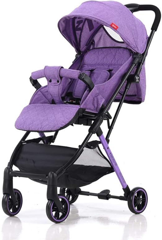 purple baby stroller
