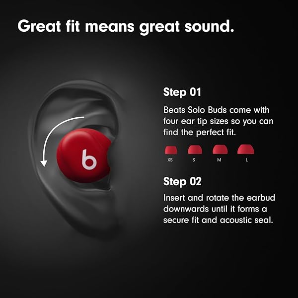 BEATS SOLO BUDS – WIRELESS BLUETOOTH EARBUDS | 18 HOURS OF BATTERY LIFE | APPLE & ANDROID COMPATIBILITY | BUILT-IN MICROPHONE – MATTE BLACK