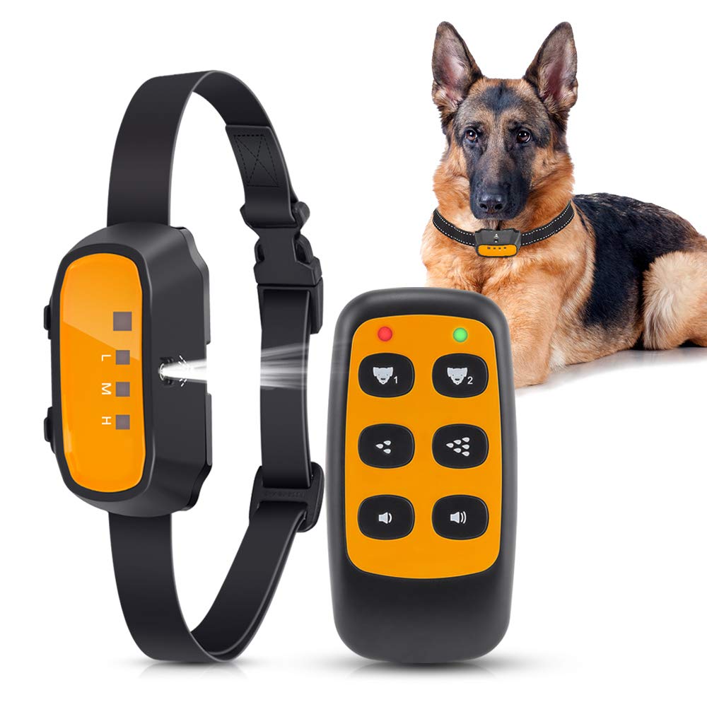 Queenmew Dog Bark Collar, Citronella Spray Anti Barking Device Rechargeable Waterproof Stop Bark Tra