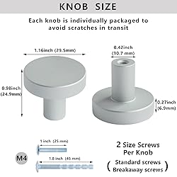 HANIHUA 10 Pack Kitchen Cabinet Knobs, Solid