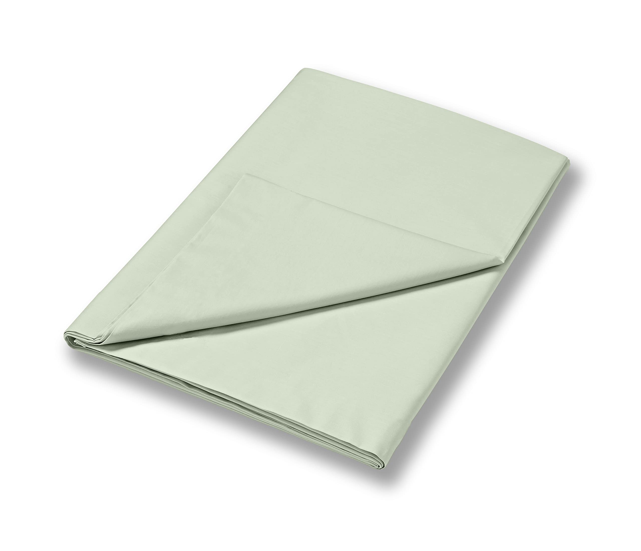 Bianca 400Tc Cotton Sateen Super King Flat Sheet Green