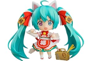GOOD SMILE COMPANY Good Smile Character Vocal Series 01: Hatsune Miku (Maneki Miku Ver.) Nendoroid Action Figure, Multicolor