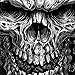 Hot Leathers Shredder Skull Jumbo 100% Cotton Double Sided Printed Biker T-Shirt