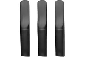 3pcs Resin Clarinet Reeds, 2.5 Strength Bb Plastic Clarinet Reed Traditional Style Bass Saxophone Mouthpiece Replacement Part