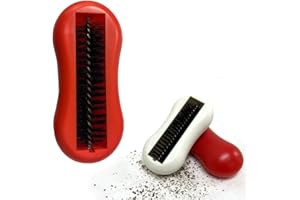 Table Crumb Sweeper 1 Pack White or Red 5.5" X 2.75" Inches Cleanning Brush Reusable Handheld Crumb Sweeper Nutshell Soft Bri