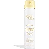 Bondi Sands Sunny Spritz SPF 60 Face Mist, Nourishing + Hydrating Broad Spectrum Sunscreen, Oil-Free, Dermatologist-Approved, Water-Resistant, 2.11 Oz