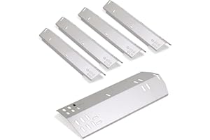 BTCDR Grill Heat Plate Replacement for Dyna-Glo DGH485CRP, Dyna-Glo DGH474CRP Gas Grill, Heat Shield for Dyna-Glo 4 Burner Grill Models, Stainless Steel Heat Tent, 5 Pack