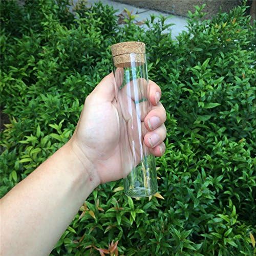 Jarvials 12 Sets of 110ml Transparent Test Tube with Cork Stopper, Food Grade High Quality Glass Bottles (12, 110ml) - Image 5