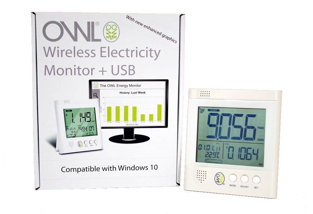 OWL CM Medidor de consumo eléctrico con USB inalámbrico