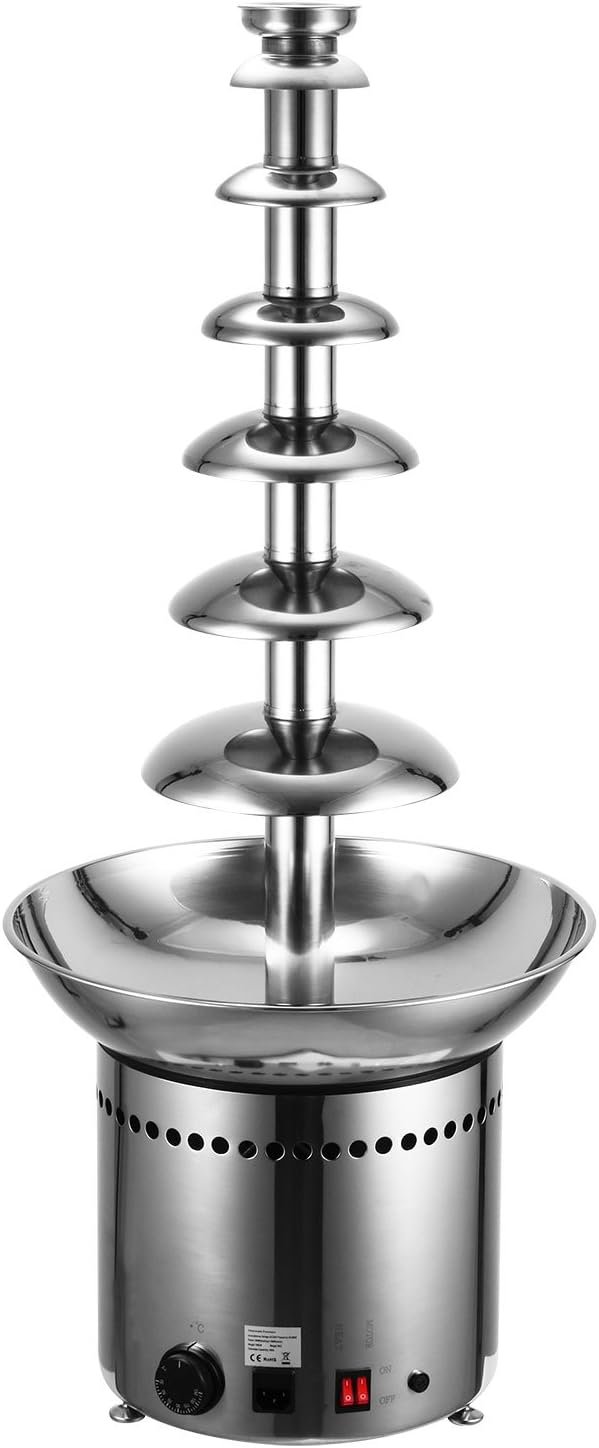 BestEquip Commercial Chocolate Fountain 7-Tier Professional Chocolate Fountain Machine 40.55Inch Chocolate Fondue Fountain for Special Occasions as Party, Wedding (7-Tier)