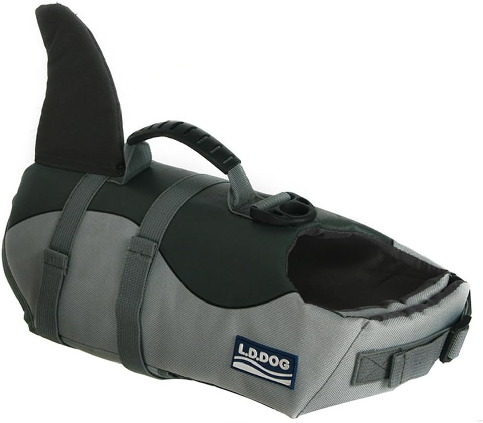 XIAOYU Dog Life Jacket, Adjustable Pet Life Preserver Safety Dog Swimming Pool Vest - Image 3