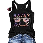 Vacay Mode Tank Top Women Summer Beach Tanks Hawaii Vacation Shirt Loose Sleeveless Casual Tee Top
