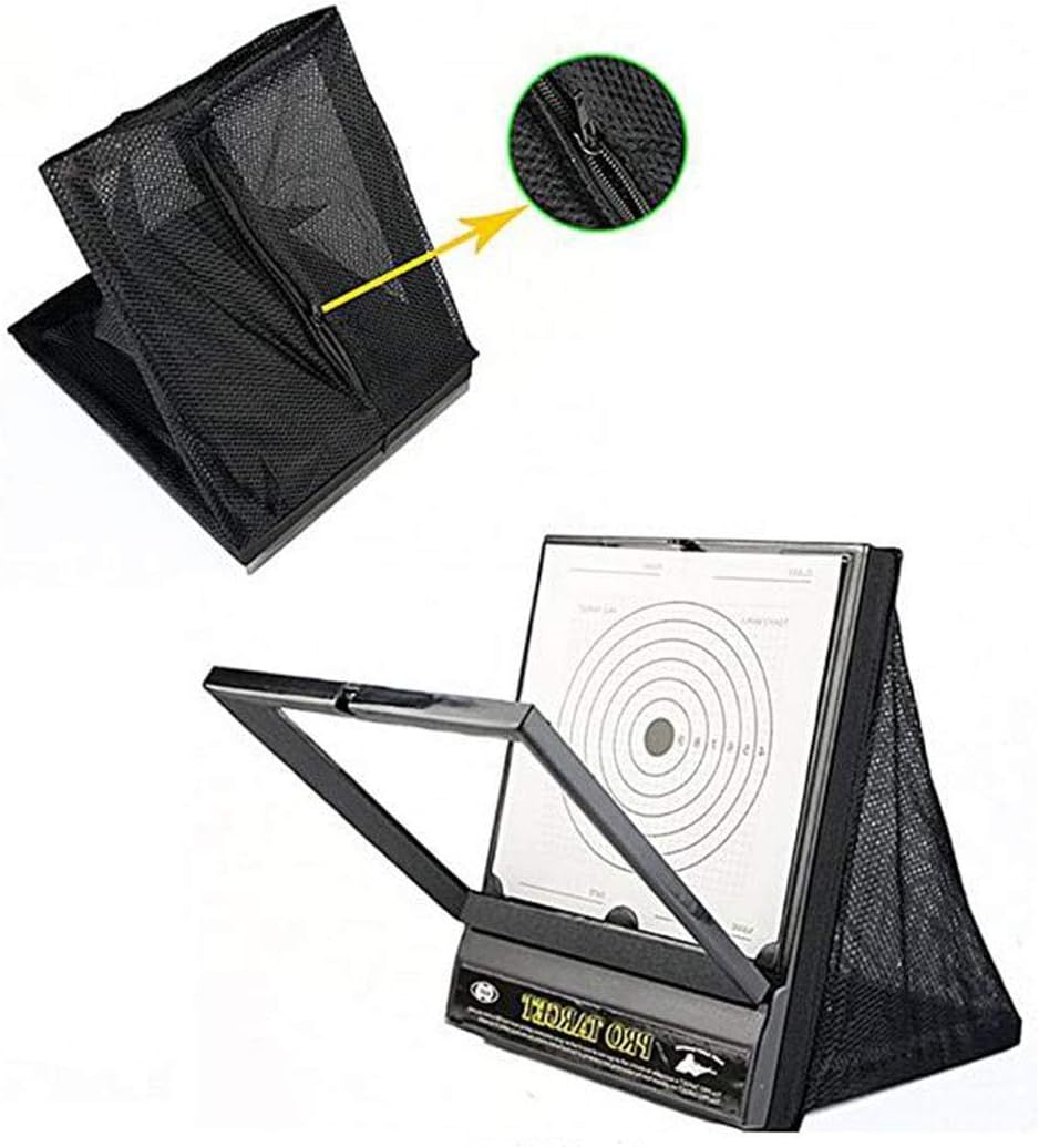 Airsoft Aim Target with Trap Net Catcher, Portable BB Bullets Recycling Device Airsoft Aim Target Stand and Paper Target for Shooting Training Device Durable Net Trap : Sports & Outdoors