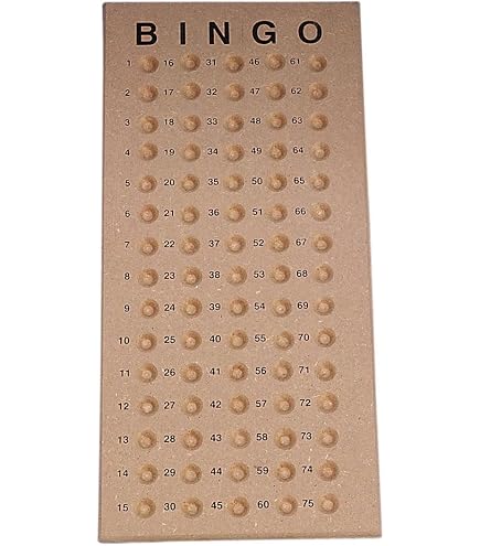 S&S Worldwide Juego De 75 Bolas De Bingo De Madera – Diámetro 7/8 Pulgadas, Números Quemados, Uso Duradero