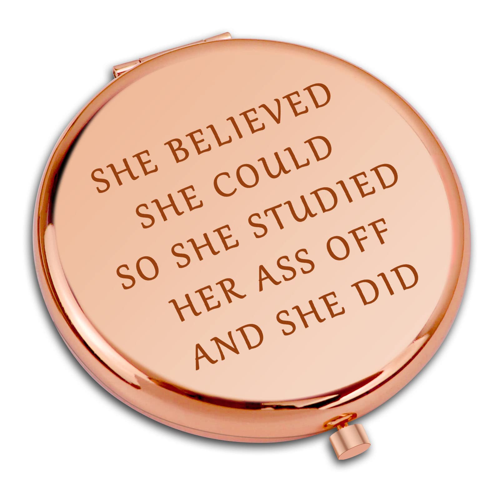 Dabihu Graduation Gifts for Her Travel Makeup Mirror for Daughter Friends Sister Inspirational Gifts for Women Nursing Student College Folding Makeup Mirror Congratulation Presents